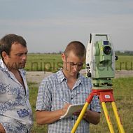 Измерение офсетов при подготовке к воздушному лазерному сканированию