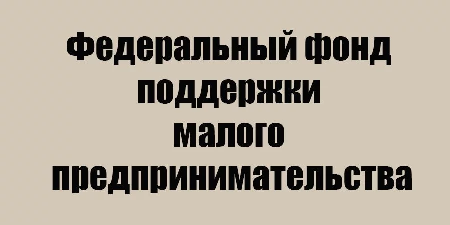 Федеральный фонд поддержки малого предпринимательства