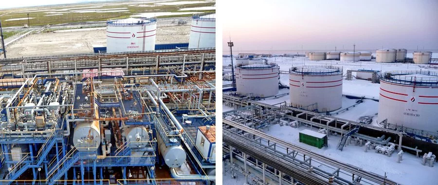 Варандей. Установка подготовки нефти и береговой резервуарный парк Варандей. Установка подготовки нефти и береговой резервуарный парк