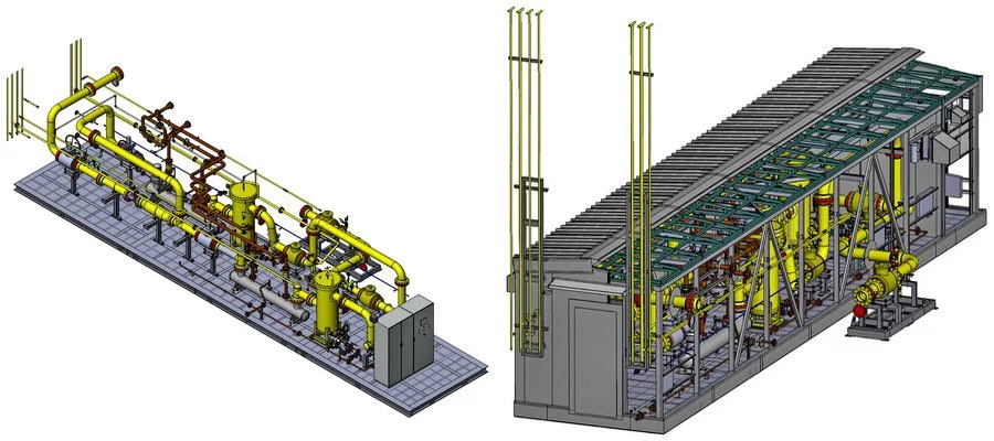 3D-модель газоприемной станции 3D-модель газоприемной станции
