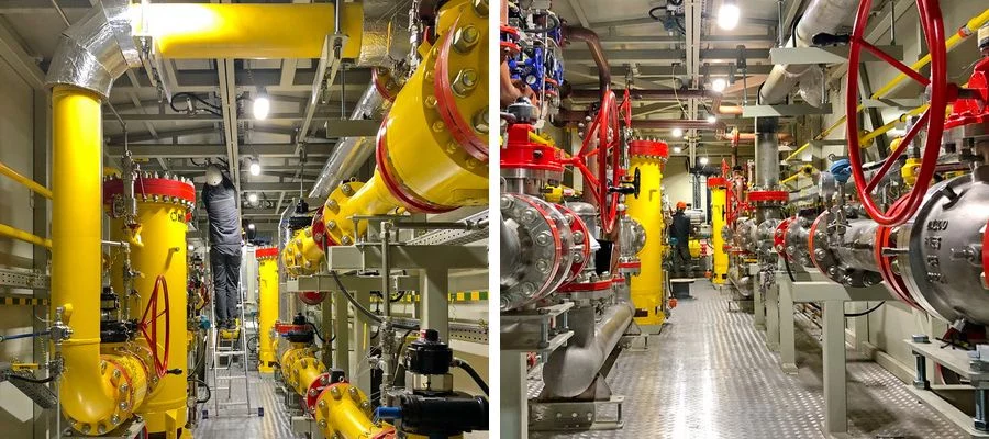 Технологические отсеки газоприемных станций «ЭНЕРГАЗ»