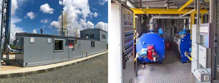 АГРС производства ГК ЭНЕРГАЗ с отсеком блочно-модульной котельной АГРС производства ГК ЭНЕРГАЗ с отсеком блочно-модульной котельной