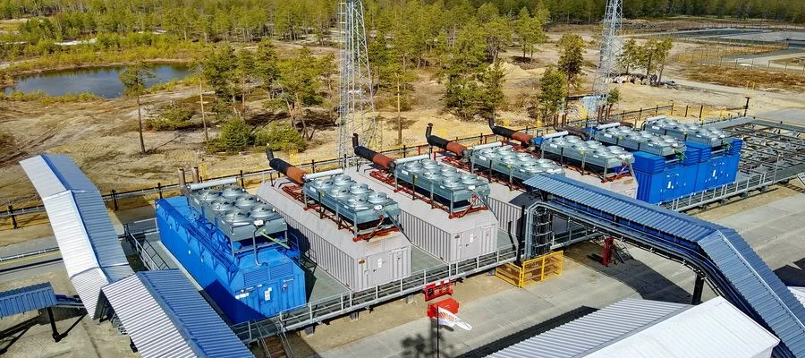 Газопоршневая электростанция Барсуковского месторождения работает на попутном газе Газопоршневая электростанция Барсуковского месторождения работает на попутном газе